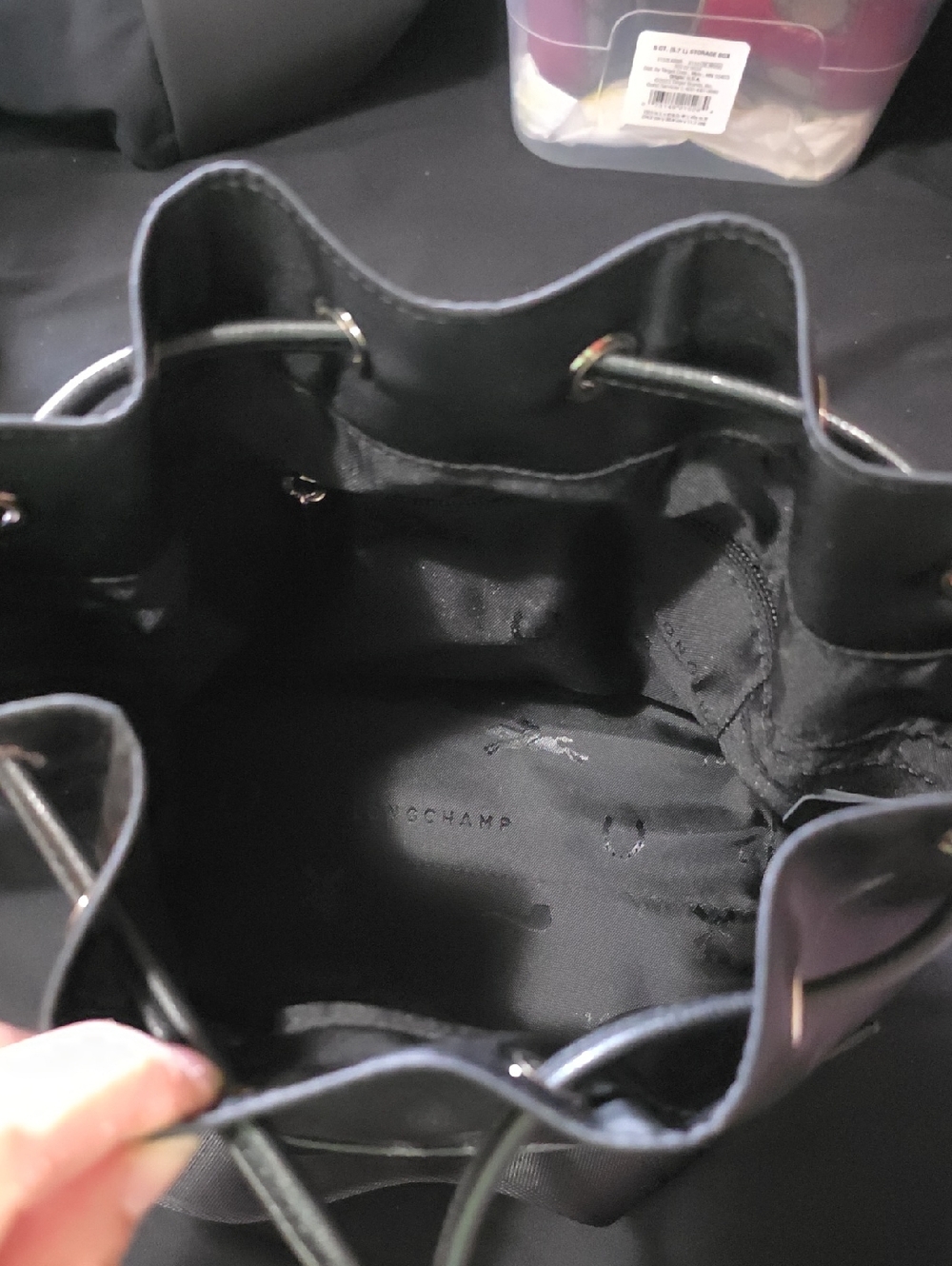 Longchamp Le Pliage Small Neoprene  Bucket Bag - Picture 4 of 4